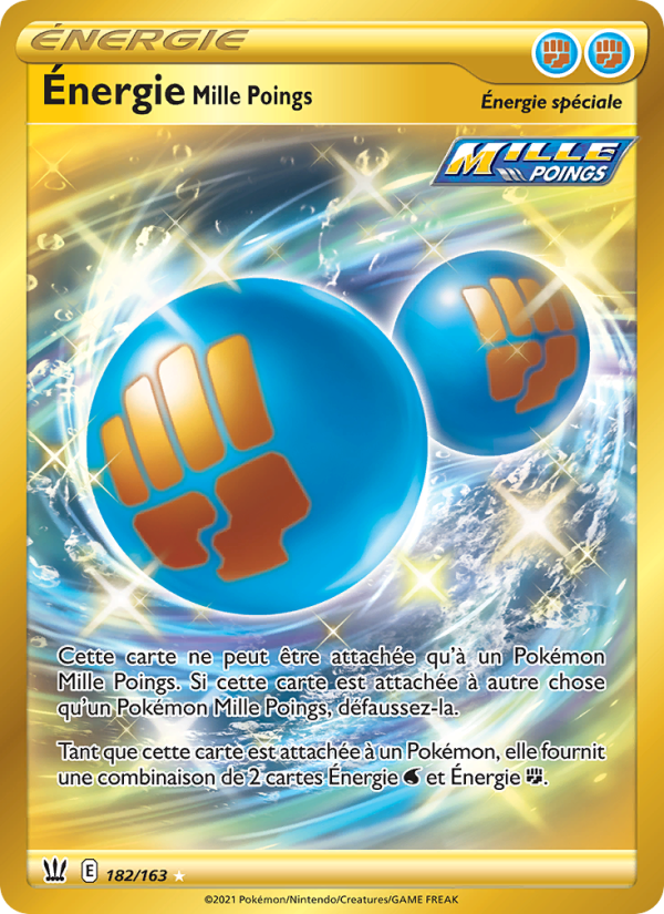 Énergie Mille Poings 182 — Battle Styles (French Pokémon TCG card)