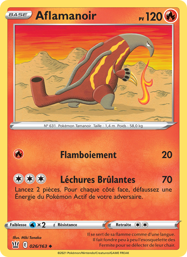 Aflamanoir 26 — Battle Styles (French Pokémon TCG card)