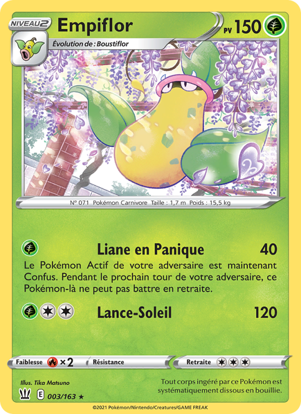 Empiflor 3 — Battle Styles (French Pokémon TCG card)