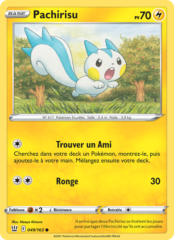 Pachirisu 49 — Battle Styles (French Pokémon TCG card)