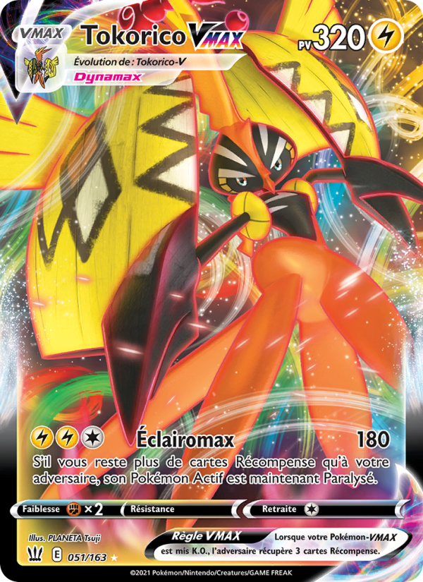 Tokorico VMAX 51 — Battle Styles (French Pokémon TCG card)