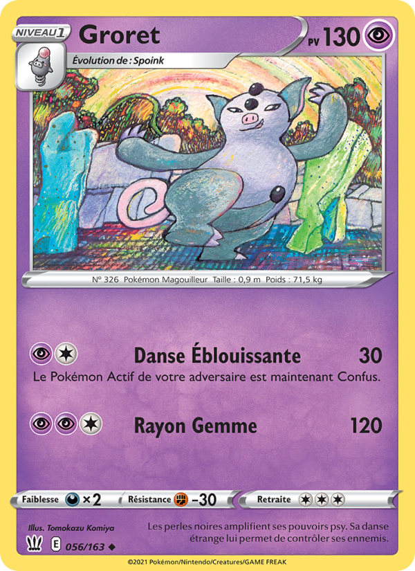 Groret 56 — Battle Styles (French Pokémon TCG card)