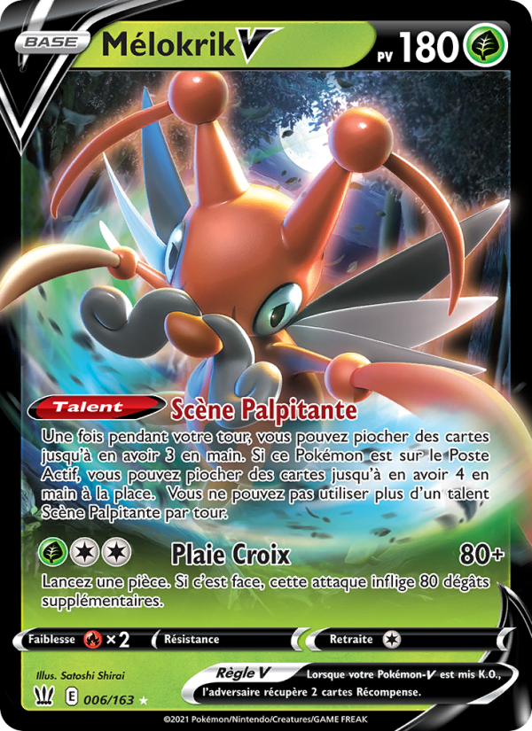 Mélokrik V 6 — Battle Styles (French Pokémon TCG card)