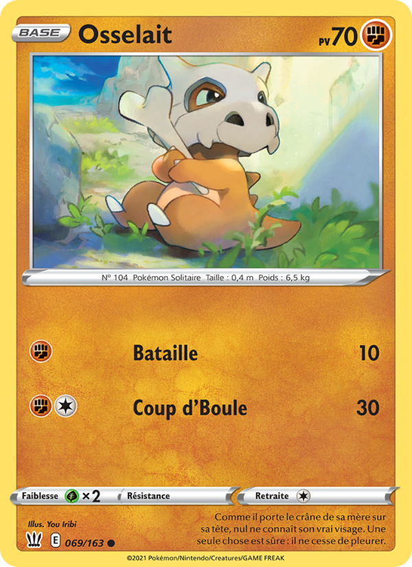 Osselait 69 — Battle Styles (French Pokémon TCG card)