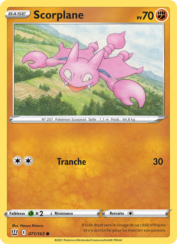 Scorplane 71 — Battle Styles (French Pokémon TCG card)