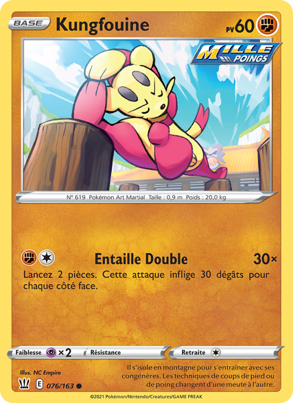 Kungfouine 76 — Battle Styles (French Pokémon TCG card)
