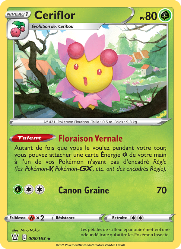 Ceriflor 8 — Battle Styles (French Pokémon TCG card)