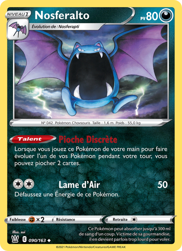 Nosferalto 90 — Battle Styles (French Pokémon TCG card)