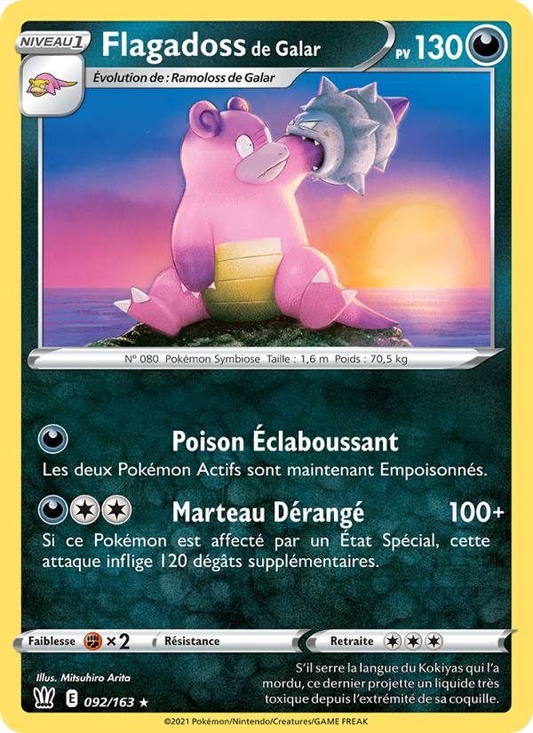 Flagadoss de Galar 92 — Battle Styles (French Pokémon TCG card)