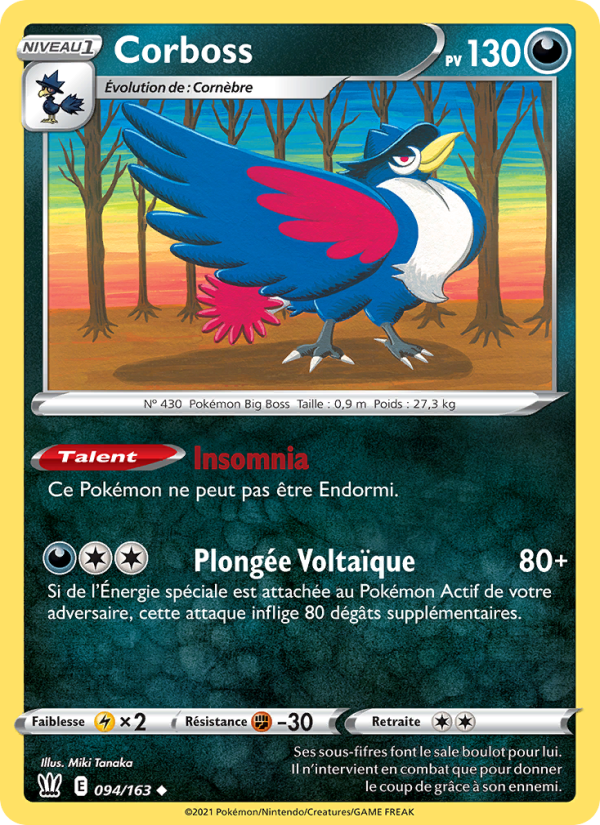 Corboss 94 — Battle Styles (French Pokémon TCG card)