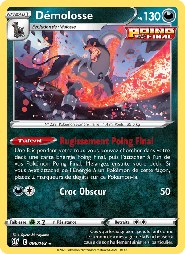 Démolosse 96 — Battle Styles (French Pokémon TCG card)
