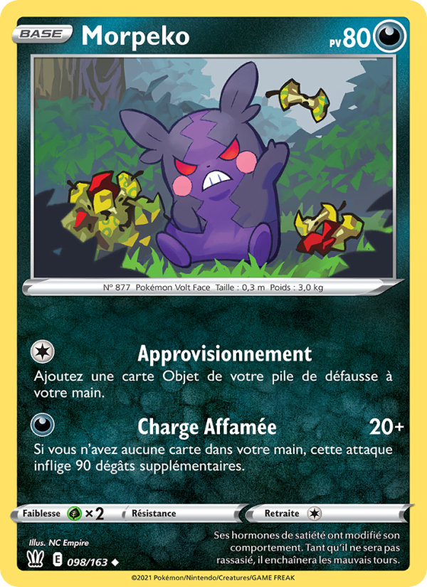 Morpeko 98 — Battle Styles (French Pokémon TCG card)