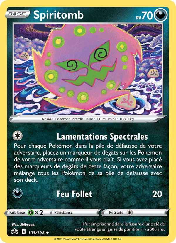 Spiritomb 103 — Chilling Reign (French Pokémon TCG card)