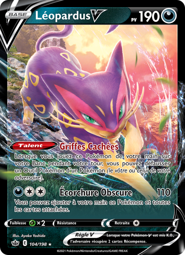 Léopardus V 104 — Chilling Reign (French Pokémon TCG card)