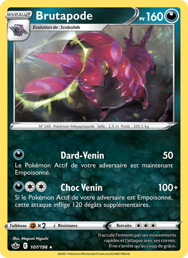 Brutapode 107 — Chilling Reign (French Pokémon TCG card)