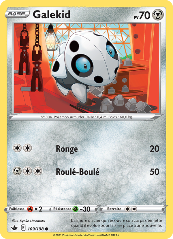 Galekid 109 — Chilling Reign (French Pokémon TCG card)