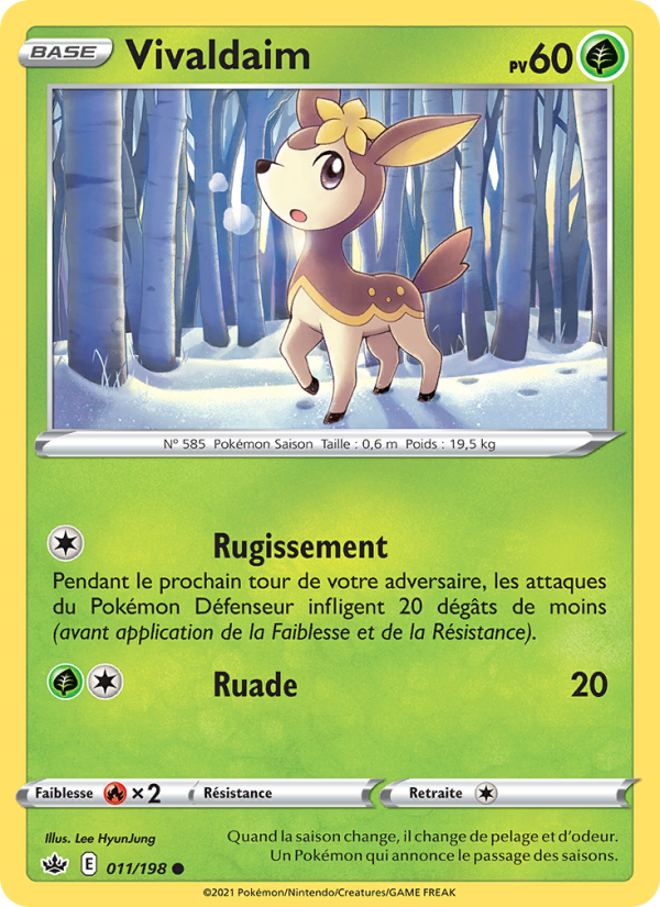 Vivaldaim 11 — Chilling Reign (French Pokémon TCG card)
