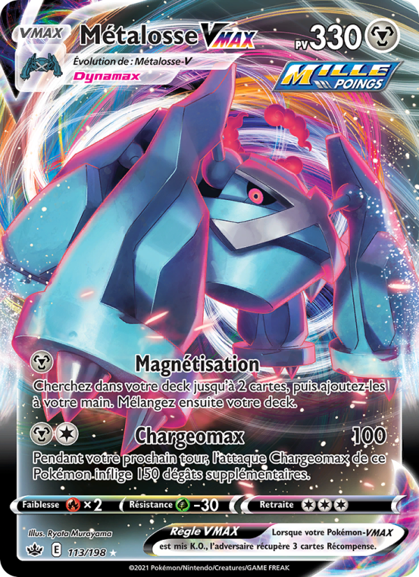 Métalosse VMAX 113 — Chilling Reign (French Pokémon TCG card)