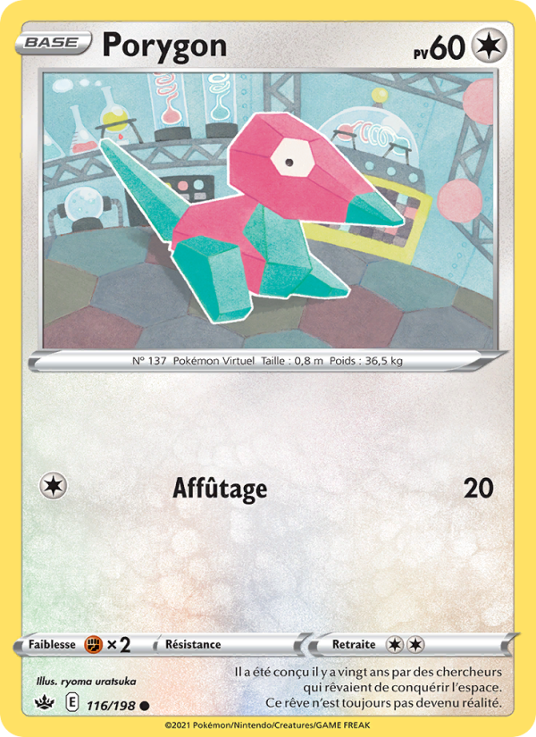 Porygon 116 — Chilling Reign (French Pokémon TCG card)