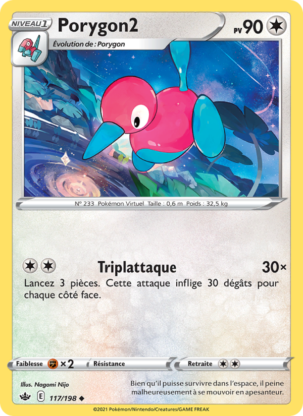 Porygon2 117 — Chilling Reign (French Pokémon TCG card)