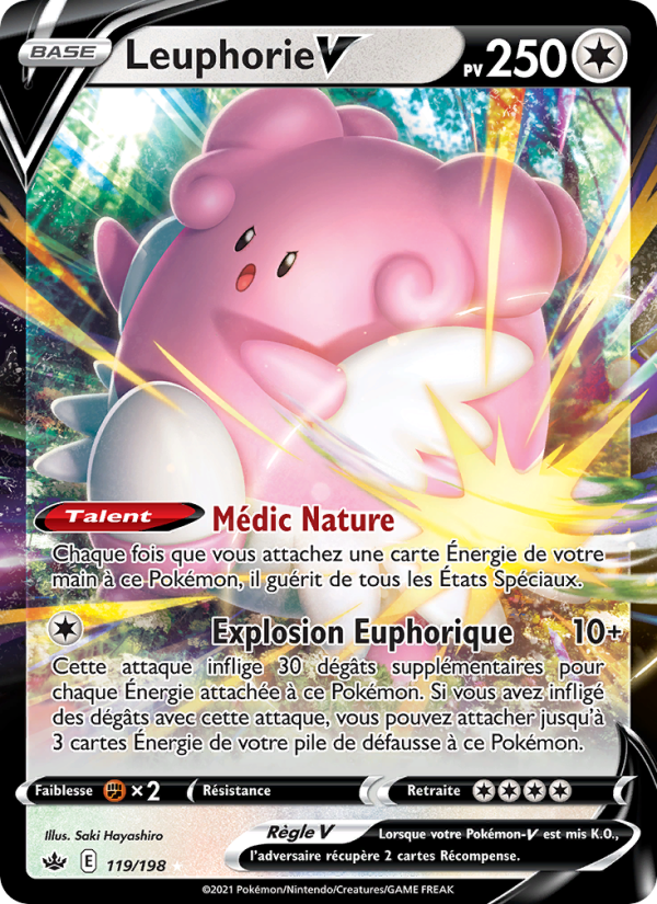 Leuphorie V 119 — Chilling Reign (French Pokémon TCG card)
