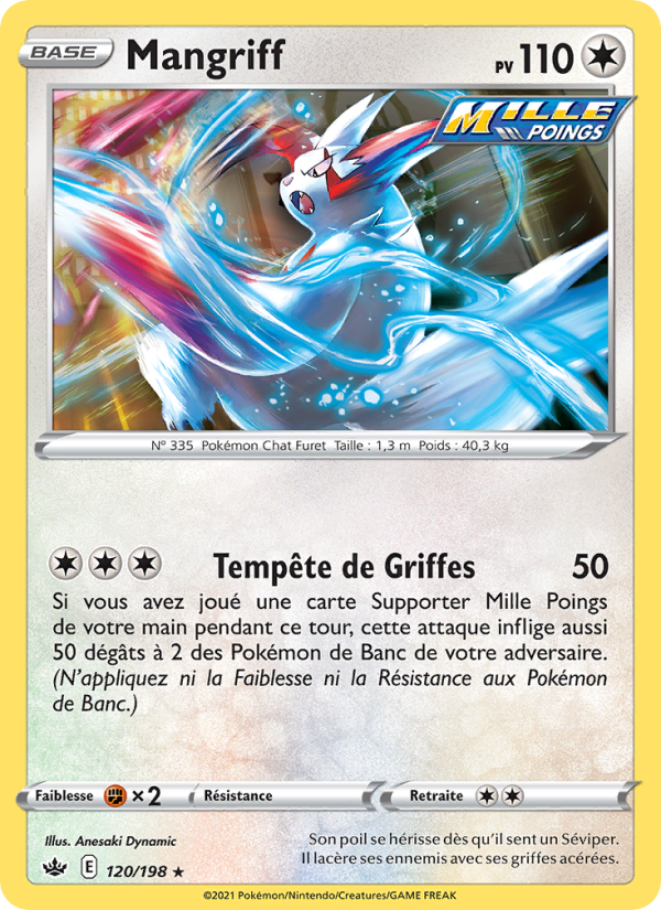 Mangriff 120 — Chilling Reign (French Pokémon TCG card)