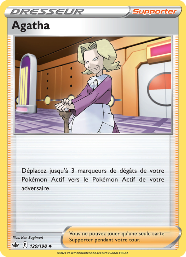 Agatha 129 — Chilling Reign (French Pokémon TCG card)