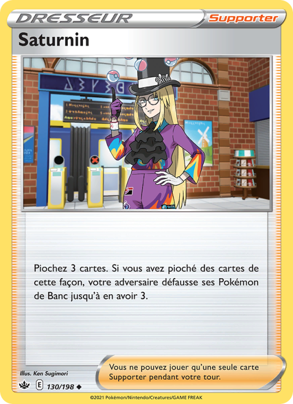 Saturnin 130 — Chilling Reign (French Pokémon TCG card)