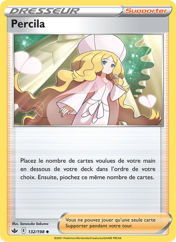 Percila 132 — Chilling Reign (French Pokémon TCG card)