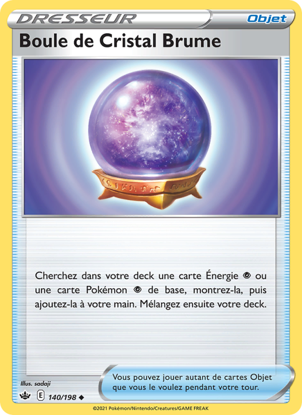 Boule de Cristal Brume 140 — Chilling Reign (French Pokémon TCG card)