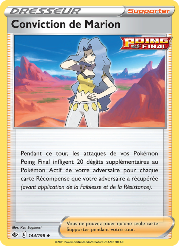 Conviction de Marion 144 — Chilling Reign (French Pokémon TCG card)