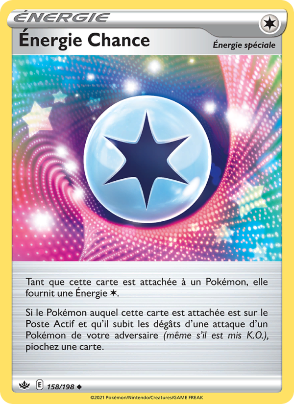 Énergie Chance 158 — Chilling Reign (French Pokémon TCG card)
