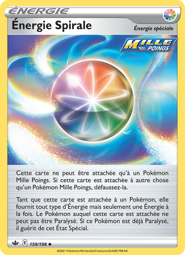 Énergie Spirale 159 — Chilling Reign (French Pokémon TCG card)