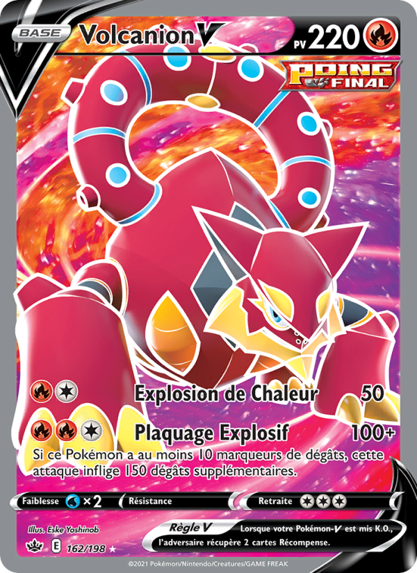 Volcanion V 162 — Chilling Reign (French Pokémon TCG card)