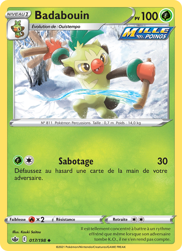Badabouin 17 — Chilling Reign (French Pokémon TCG card)