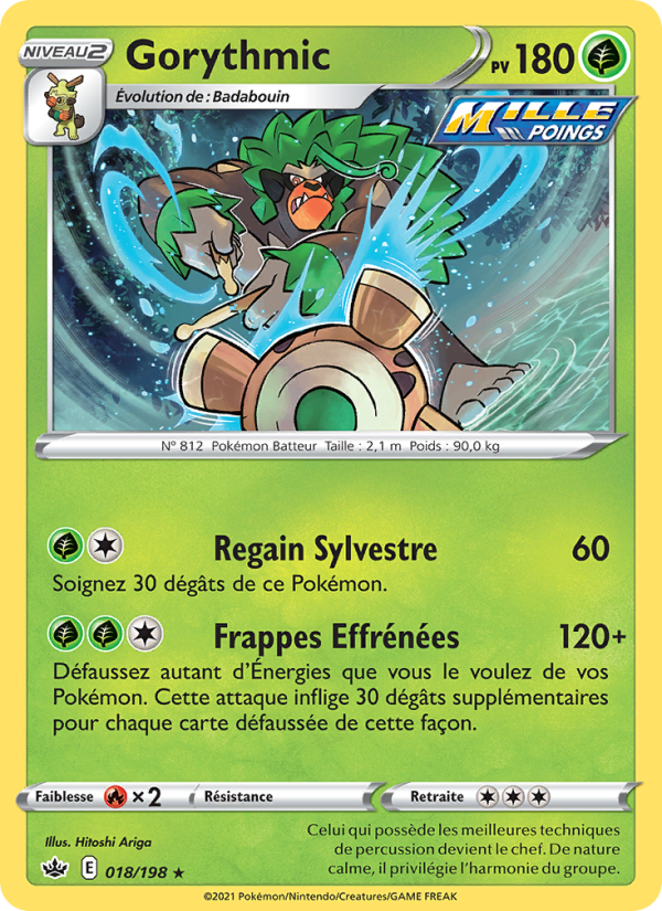 Gorythmic 18 — Chilling Reign (French Pokémon TCG card)