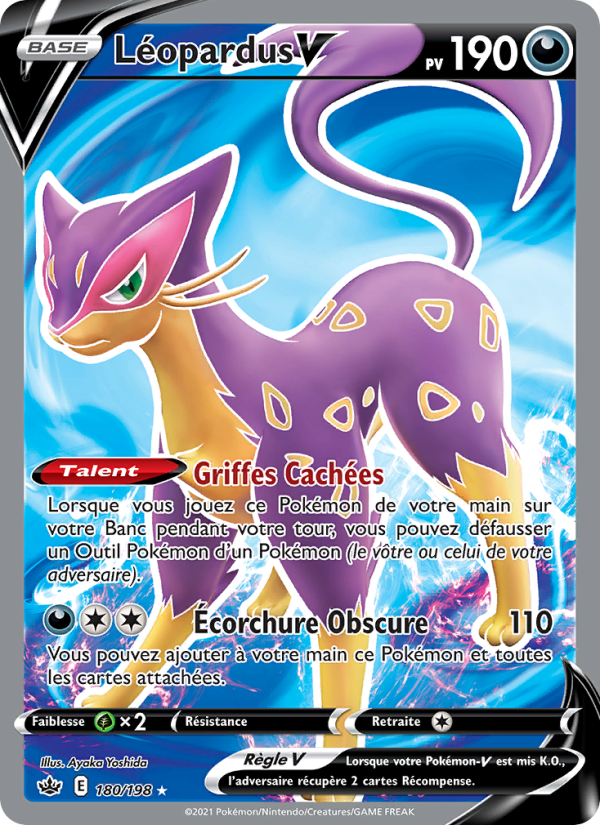 Léopardus V 180 — Chilling Reign (French Pokémon TCG card)