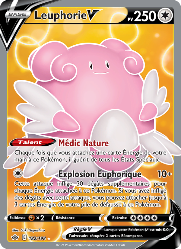 Leuphorie V 182 — Chilling Reign (French Pokémon TCG card)