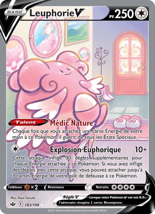 Leuphorie V 183 — Chilling Reign (French Pokémon TCG card)