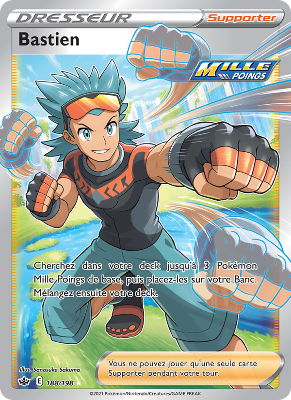 Bastien 188 — Chilling Reign (French Pokémon TCG card)
