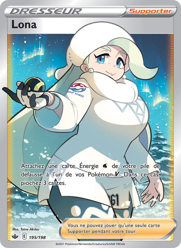 Lona 195 — Chilling Reign (French Pokémon TCG card)
