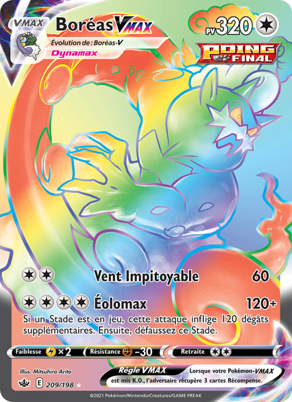 Boréas VMAX 209 — Chilling Reign (French Pokémon TCG card)