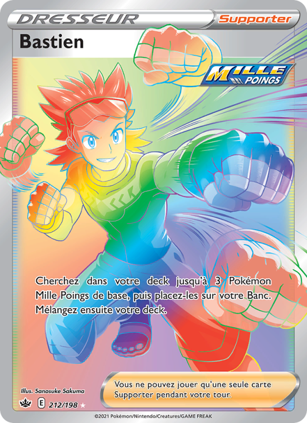 Bastien 212 — Chilling Reign (French Pokémon TCG card)