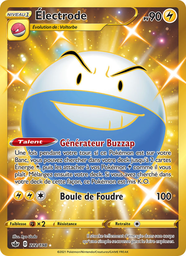 Électrode 222 — Chilling Reign (French Pokémon TCG card)