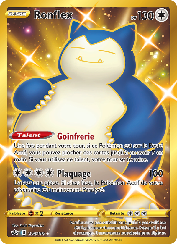 Ronflex 224 — Chilling Reign (French Pokémon TCG card)