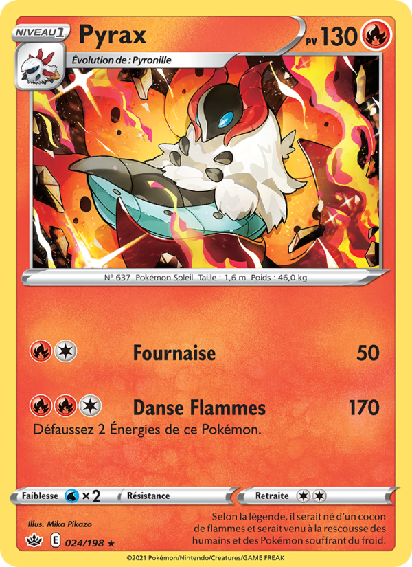 Pyrax 24 — Chilling Reign (French Pokémon TCG card)