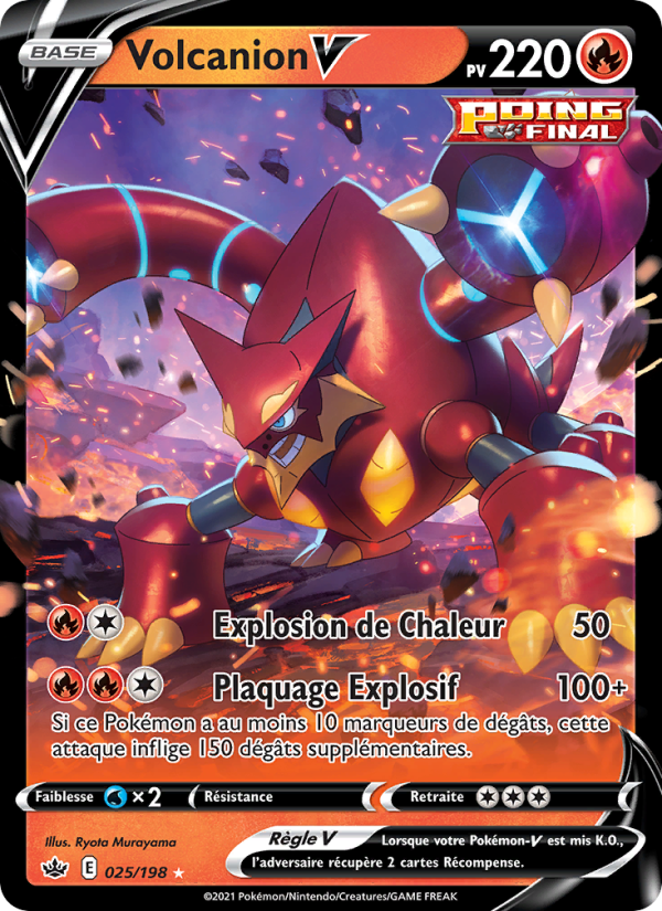 Volcanion V 25 — Chilling Reign (French Pokémon TCG card)