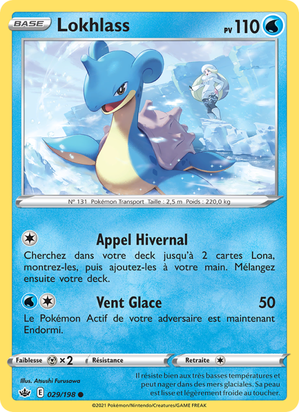 Lokhlass 29 — Chilling Reign (French Pokémon TCG card)