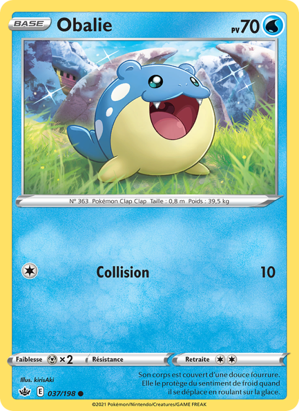 Obalie 37 — Chilling Reign (French Pokémon TCG card)