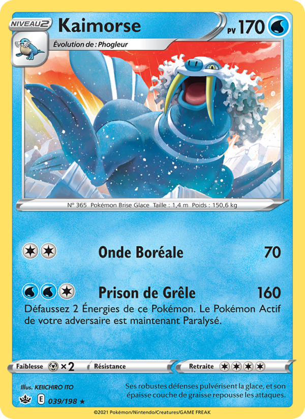 Kaimorse 39 — Chilling Reign (French Pokémon TCG card)